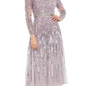 Elegant Lavender Evening Gown